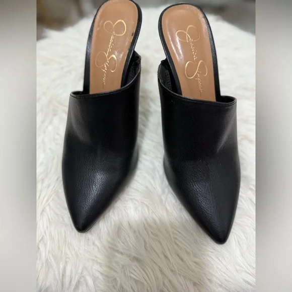 Jessica Simpson Elegant Black Mules - Picture 2 of 5